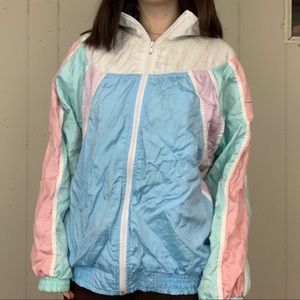 Pastel Vintage Windbreaker